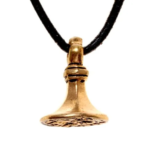 [0 Siegel] Bronze Anhänger 'Mittelalterliches Siegel'